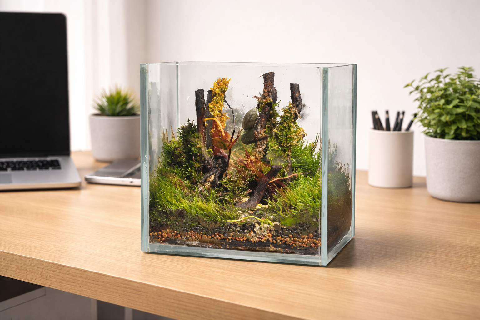 Cube Terrarium (Into the wood theme)
