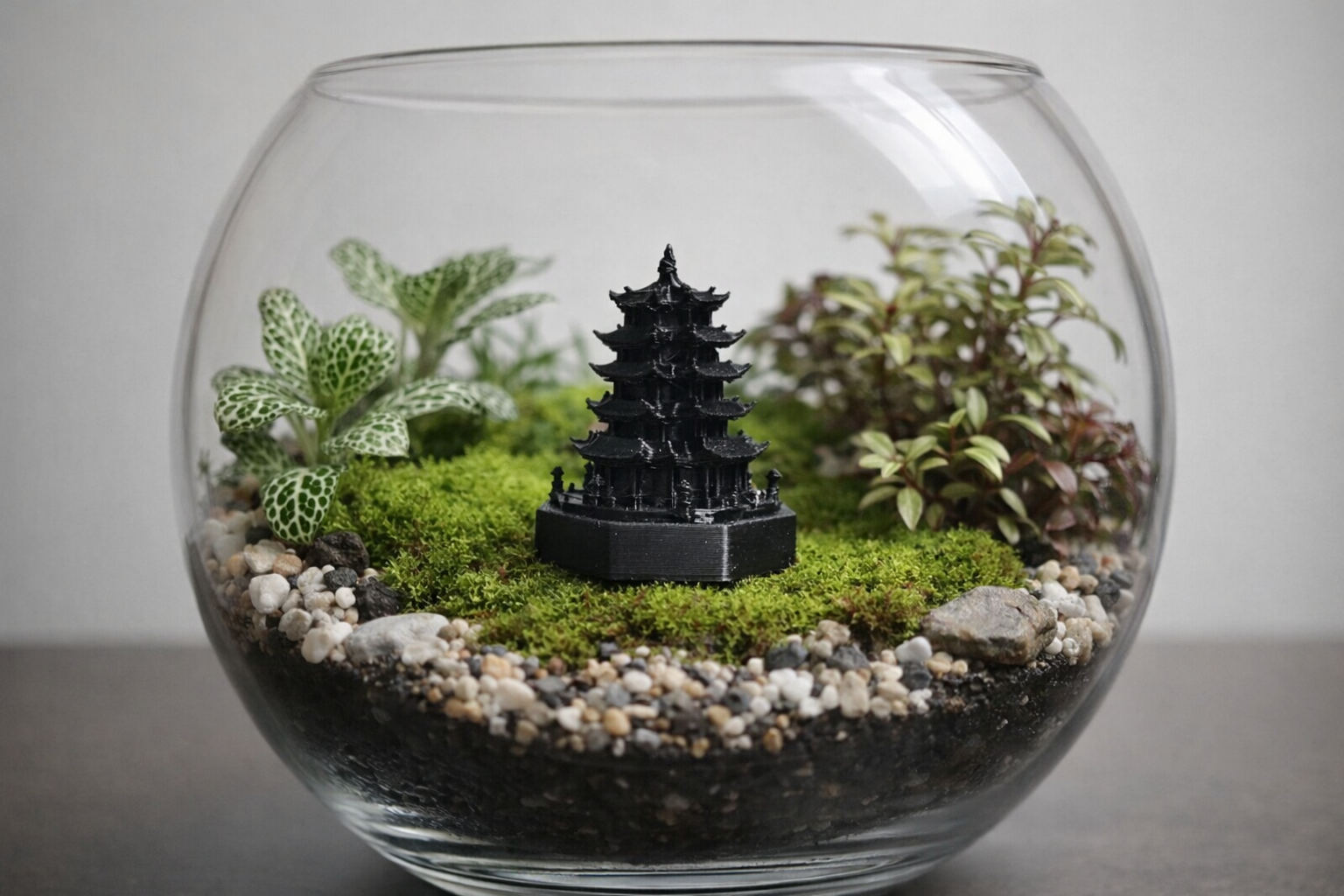 Pagoda (Terrarium Prop) Set Of 5 Greengrapesstudios